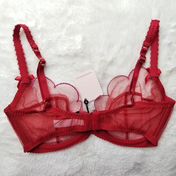 Agent Provocateur Lorna Red and Pink Bra (32E) - Picture 3 of 4